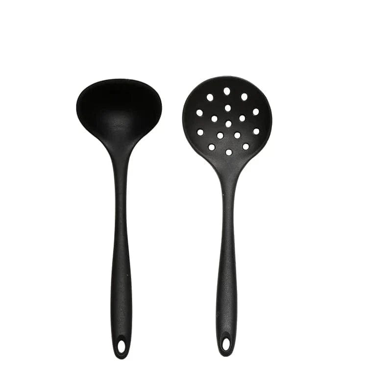 Silikonowy zestaw przyborów kuchennych - łyżka, chochla i szpatułka 2szt Style 6 Cuisine Pratique Polska