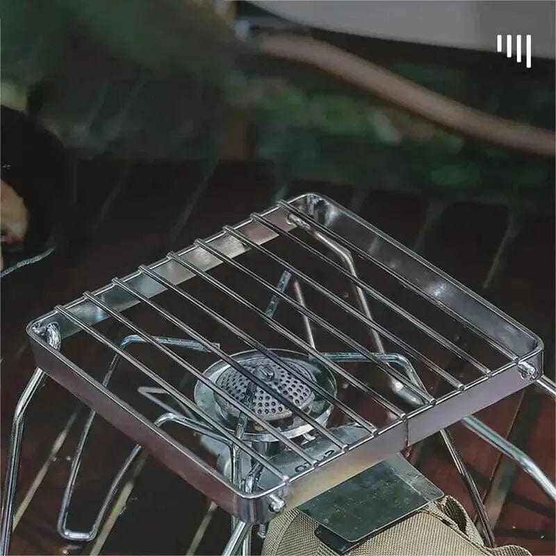 Składany stojak ze stali nierdzewnej do grillowania na kempingu 26x15x12cm Cuisine Pratique Polska