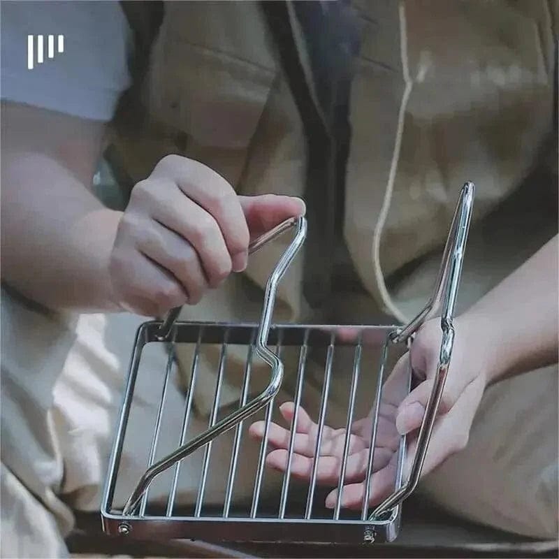Składany stojak ze stali nierdzewnej do grillowania na kempingu 26x15x12cm Cuisine Pratique Polska
