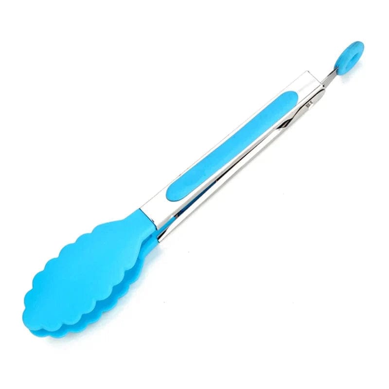 Szczypce kuchenne ze stali nierdzewnej z silikonową powłoką - akcesoria kuchenne BBQ miska na sałatkę niebieski 1SZT. Cuisine Pratique Polska