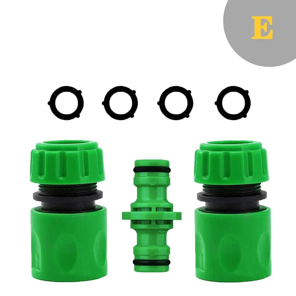 Szybkozłącze ABS do węża ogrodowego - zestaw podwójnych adapterów męskich 1/2" Kombinacja E / 1/2'' Cuisine Pratique Polska