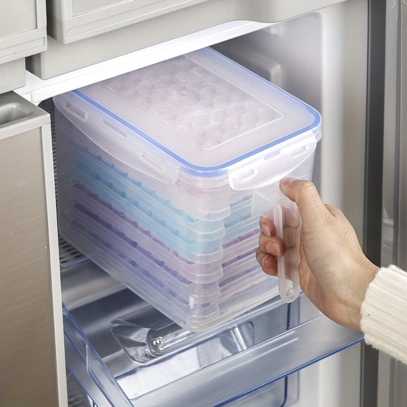 Tacki na kostki lodu ułożone w pudełku - Zestaw 3/5/8 - 54 kostki lodu na tackę Cuisine Pratique Polska