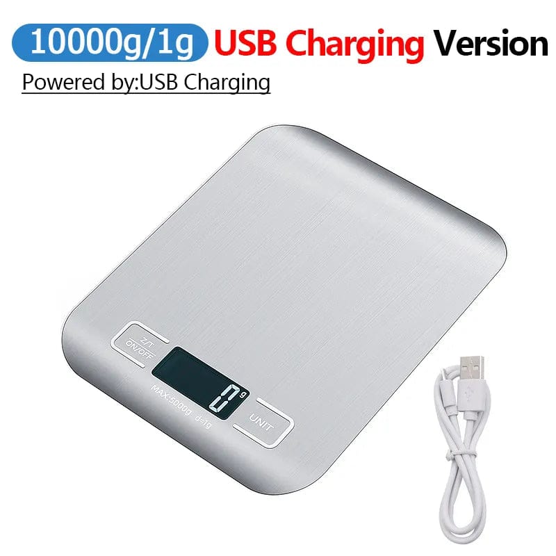 Waga kuchenna ładowana przez USB z wyświetlaczem LCD Aluminium Cuisine Pratique Polska