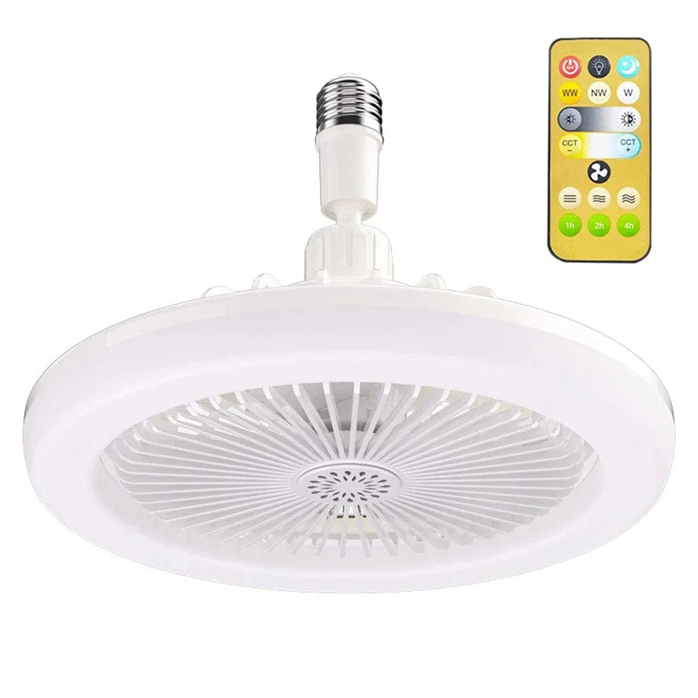 Wentylator sufitowy LED E27 do salonu i sypialni - JOYINLED Trójkolorowy z możliwością ściemniania Cuisine Pratique Polska