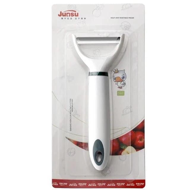 Wielofunkcyjna obieraczka do warzyw i owoców Ergonomiczna stal nierdzewna ze stopem cynku Jednostronny biały Cuisine Pratique Polska