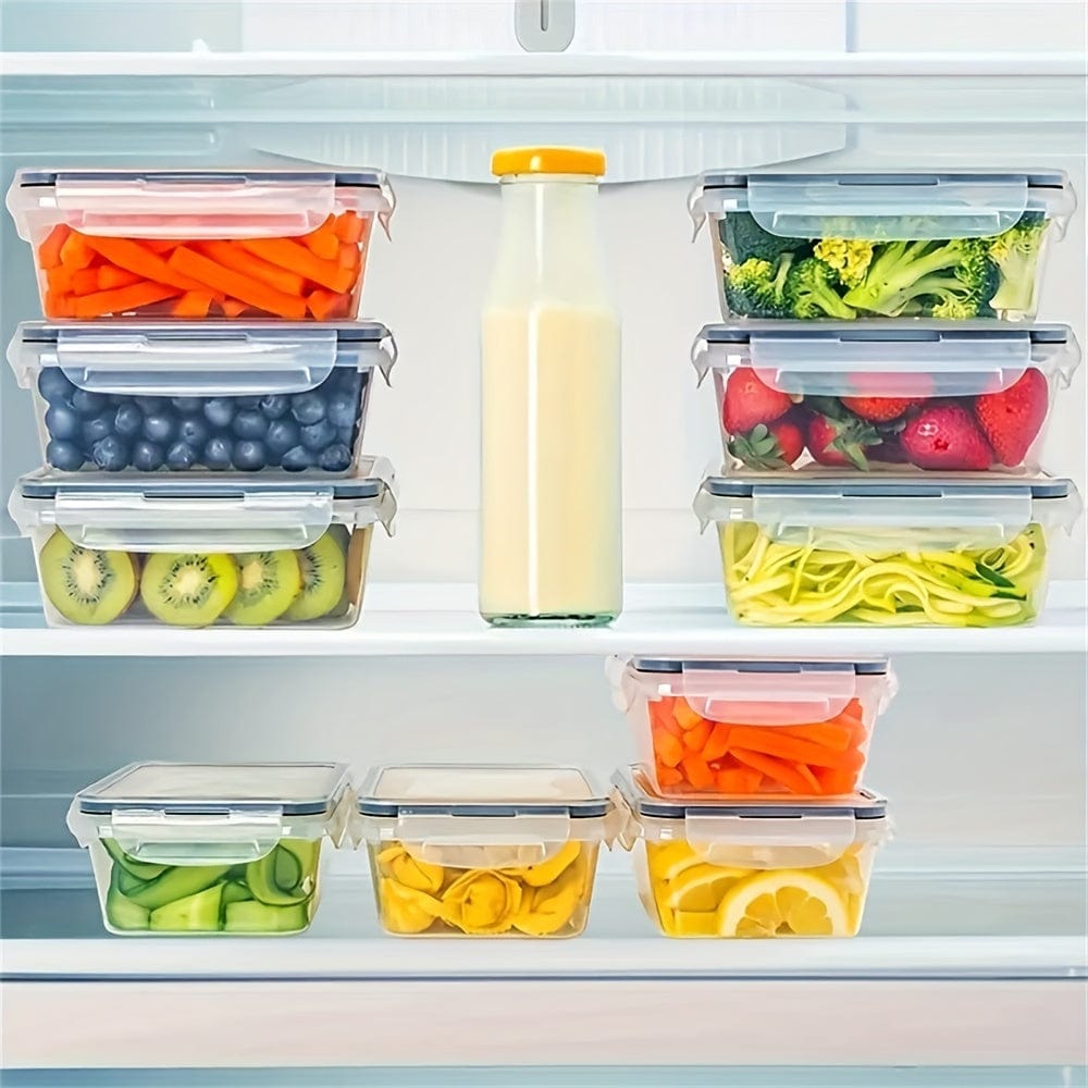 Zestaw 24 pojemników kuchennych - hermetyczne, bezpieczne w kuchence mikrofalowej, etykiety i długopis w zestawie zestaw lunchbox 24szt Cuisine Pratique Polska