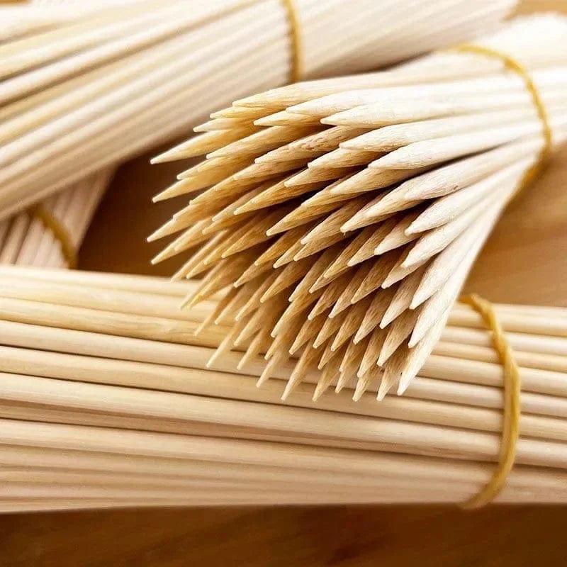 Zestaw 90 bambusowych szpikulców do grillowania, owoców i przekąsek - 15/20/25/30 cm Cuisine Pratique Polska