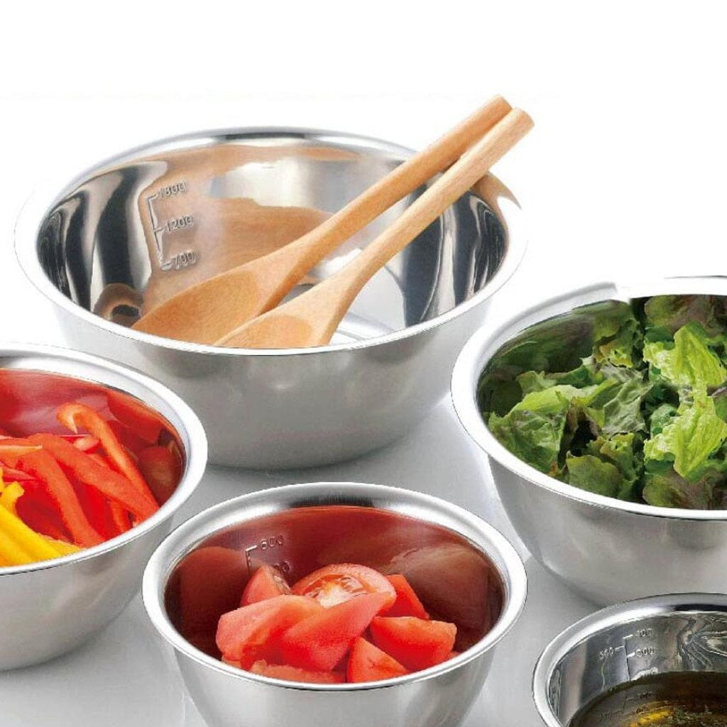 Zestaw misek ze stali nierdzewnej - antypoślizgowe - idealne do gotowania i pieczenia Srebrzysty Cuisine Pratique Polska