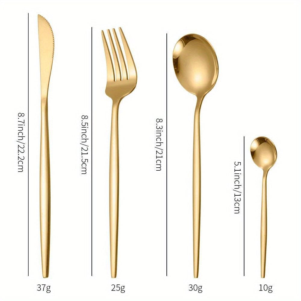 Zestaw sztućców Portugalia - 24 elementy - stal nierdzewna - widelce do steków, łyżki, sztućce - zmywarka - VVN75871 Cuisine Pratique Polska