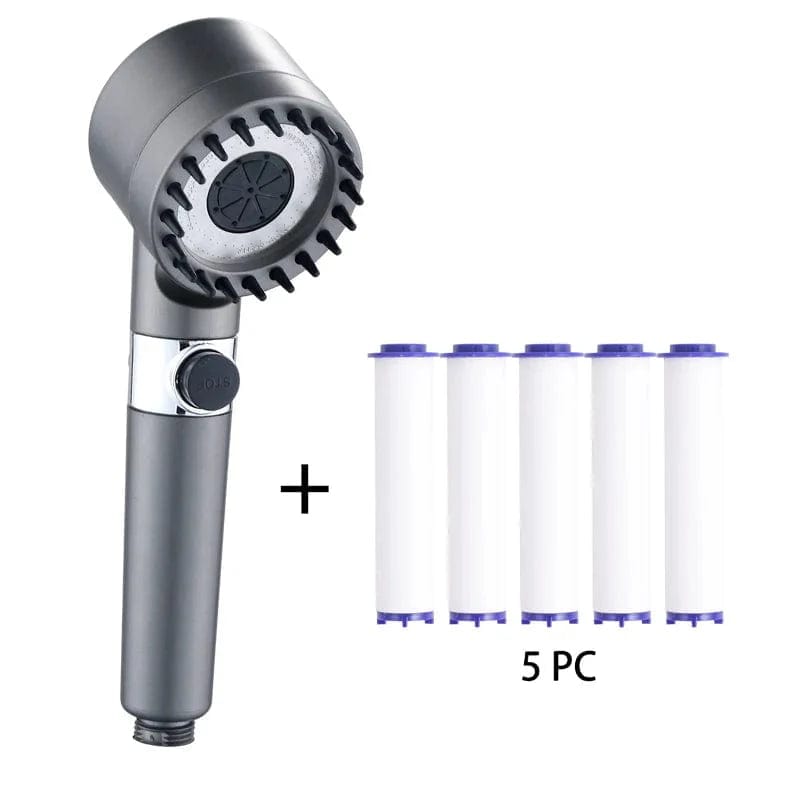 3-trybowa wysokociśnieniowa głowica prysznicowa z filtrem do łazienki Głowica z 5 filtrami Cuisine Pratique Polska