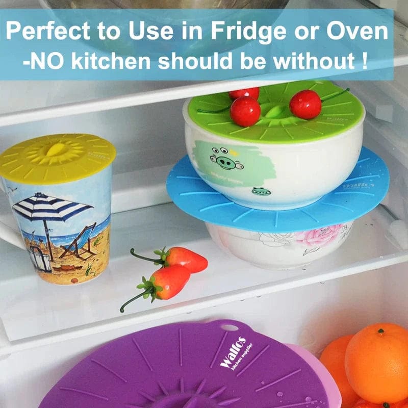 5 silikonowych pokrowców wielokrotnego użytku na miski i garnki Cuisine Pratique Polska