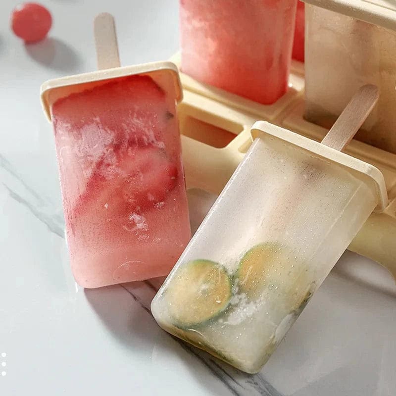9 Domowe foremki do lodów z plastikowymi patyczkami Cuisine Pratique Polska