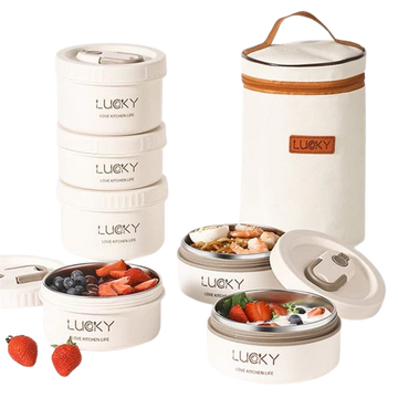 Lucky Japanese Bentos z torbą do przenoszenia