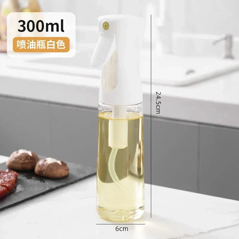 Butelka ze sprayem z jadalną oliwą z oliwek - Kuchnia - 200/300/500 ML Biały-300ml-1SZT. Cuisine Pratique Polska