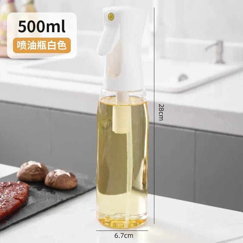 Butelka ze sprayem z jadalną oliwą z oliwek - Kuchnia - 200/300/500 ML Biały-500ml-1SZT. Cuisine Pratique Polska