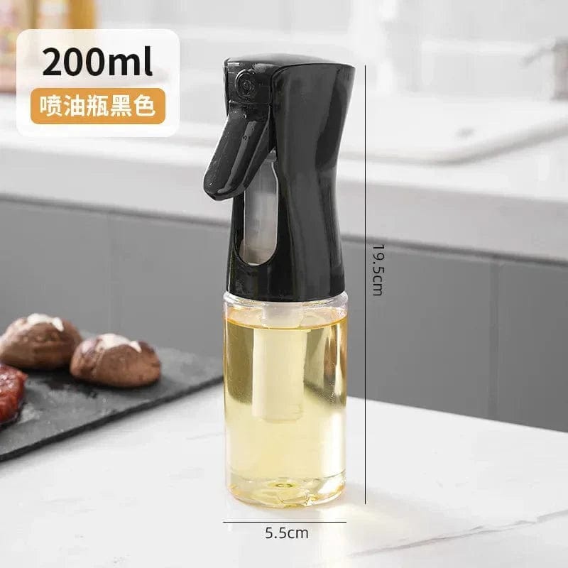 Butelka ze sprayem z jadalną oliwą z oliwek - Kuchnia - 200/300/500 ML Czarny-200ml-1SZT. Cuisine Pratique Polska