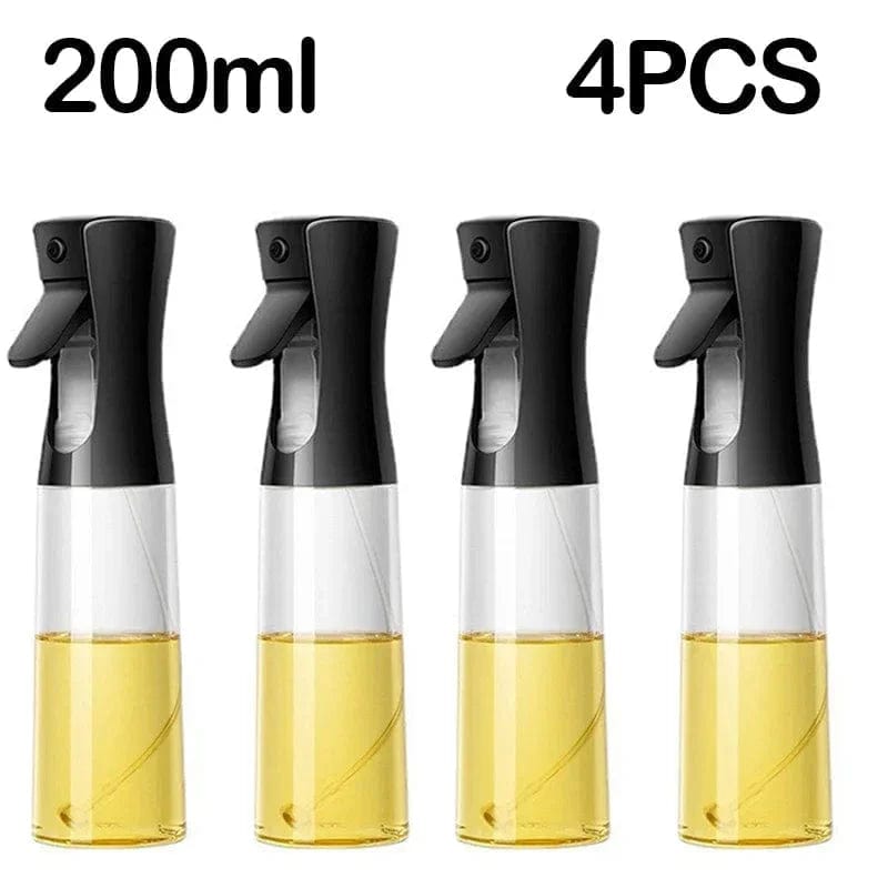 Butelka ze sprayem z jadalną oliwą z oliwek - Kuchnia - 200/300/500 ML Czarny-200ml-4SZT. Cuisine Pratique Polska