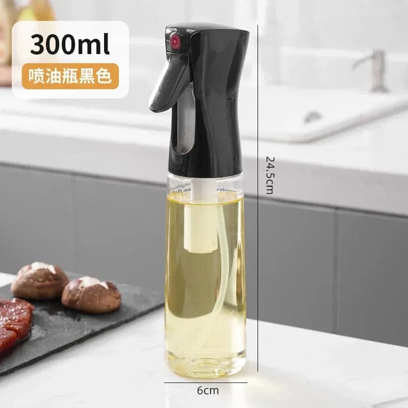 Butelka ze sprayem z jadalną oliwą z oliwek - Kuchnia - 200/300/500 ML Czarny-300ml-1SZT. Cuisine Pratique Polska