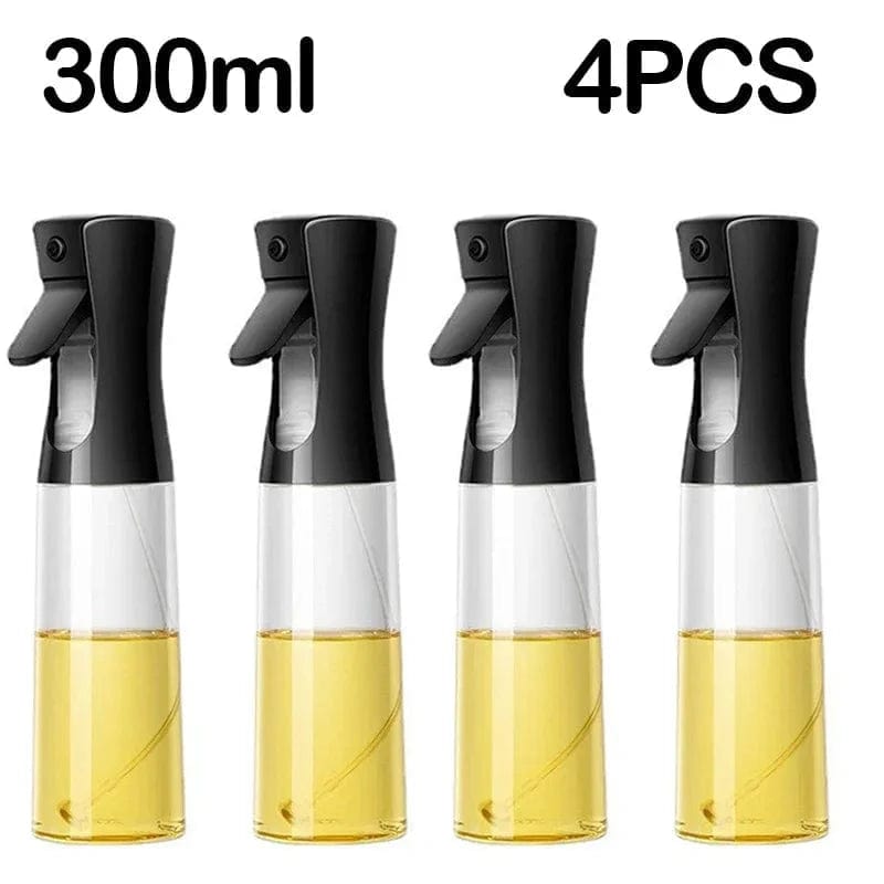 Butelka ze sprayem z jadalną oliwą z oliwek - Kuchnia - 200/300/500 ML Czarny-300ml-4SZT. Cuisine Pratique Polska