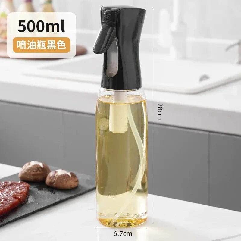 Butelka ze sprayem z jadalną oliwą z oliwek - Kuchnia - 200/300/500 ML Czarny-500ml-1SZT. Cuisine Pratique Polska
