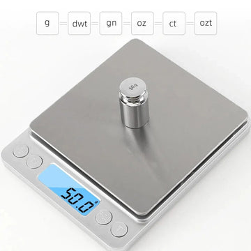 Cyfrowa precyzyjna waga kuchenna 3000g 0.1g LCD Żywność 3Kg 3 kg - 0,1 g Cuisine Pratique Polska