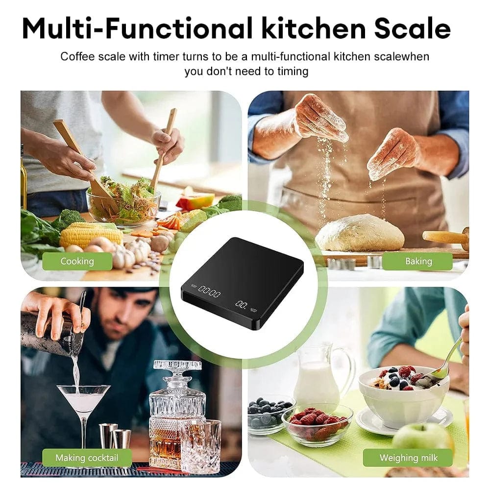 Cyfrowa waga kuchenna z timerem LED - wyświetlacz LED - USB Tytuł domyślny Cuisine Pratique Polska
