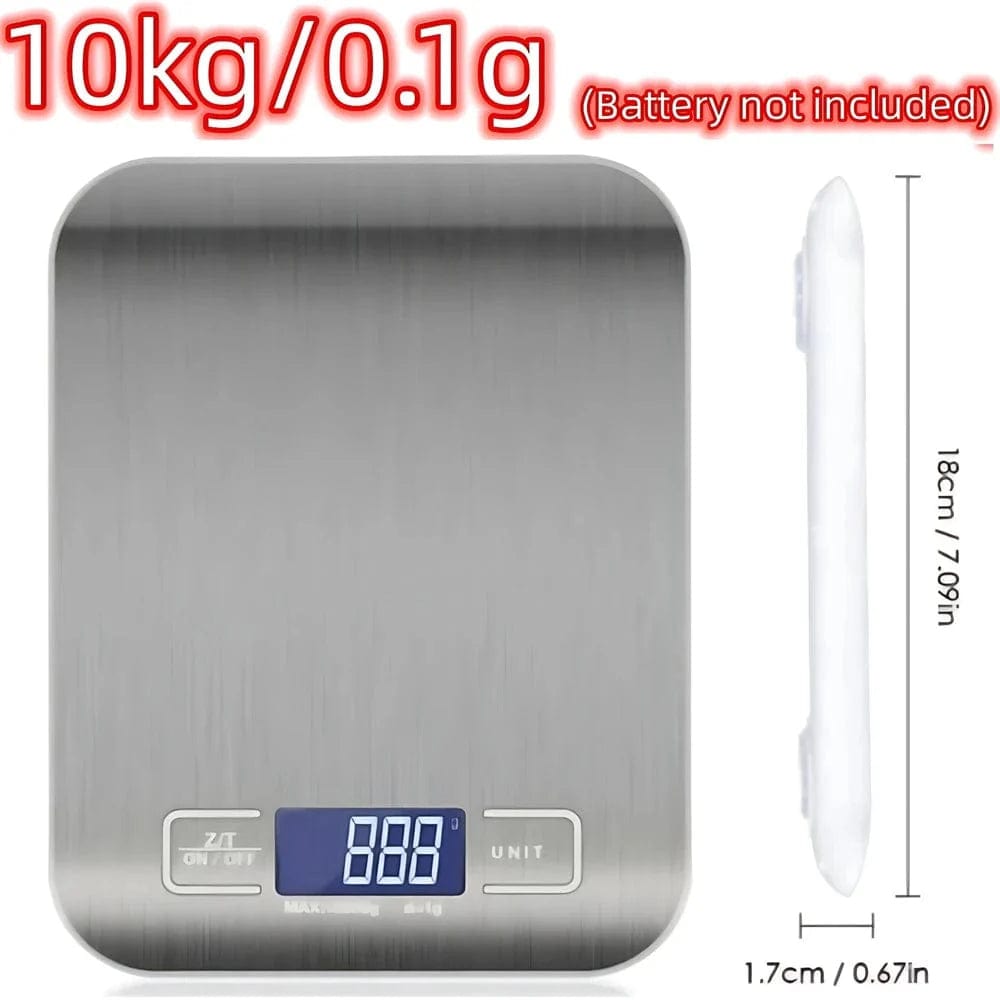 Cyfrowa waga kuchenna ze stali nierdzewnej 5kg/10kg 0,1 g - 10 kg Cuisine Pratique Polska