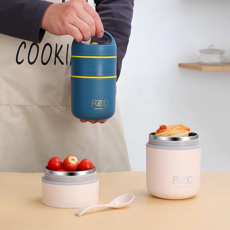 Cylindryczny izotermiczny lunchbox z uchwytem Cuisine Pratique Polska