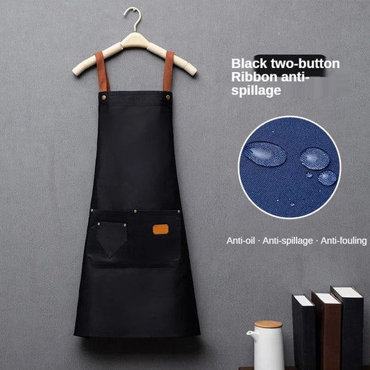 Czarny fartuch kuchenny z włókniny Czarny / Dorosły Unisex Cuisine Pratique Polska