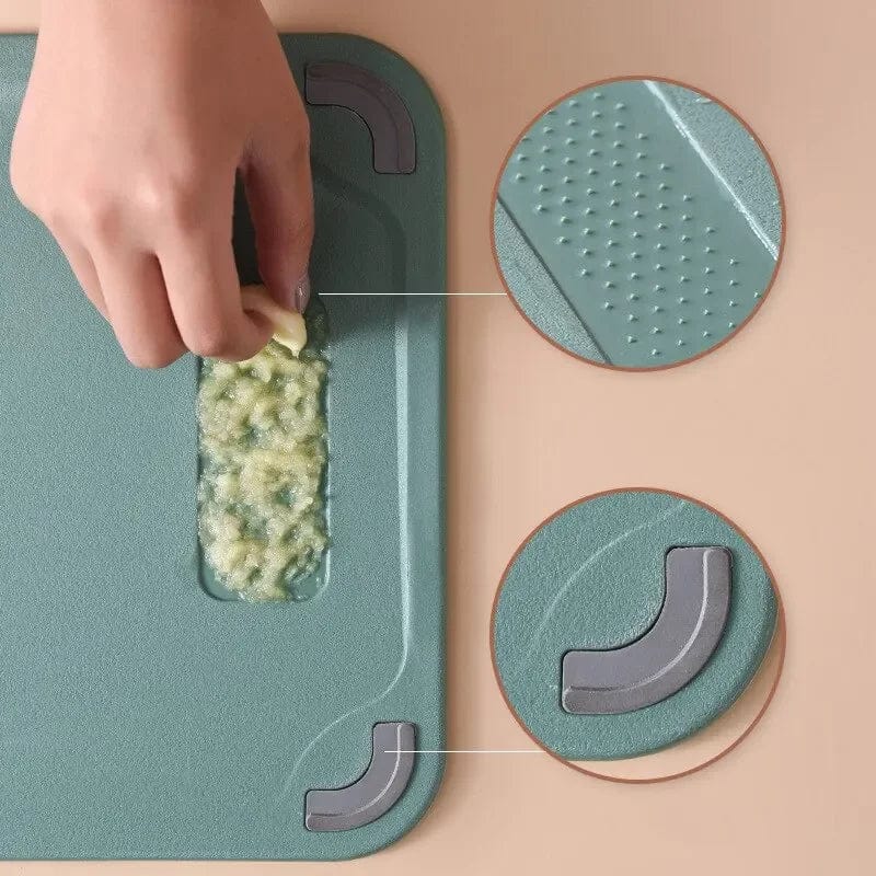 Deska do krojenia: stal nierdzewna i plastik 2 w 1 do mięsa i warzyw Cuisine Pratique Polska