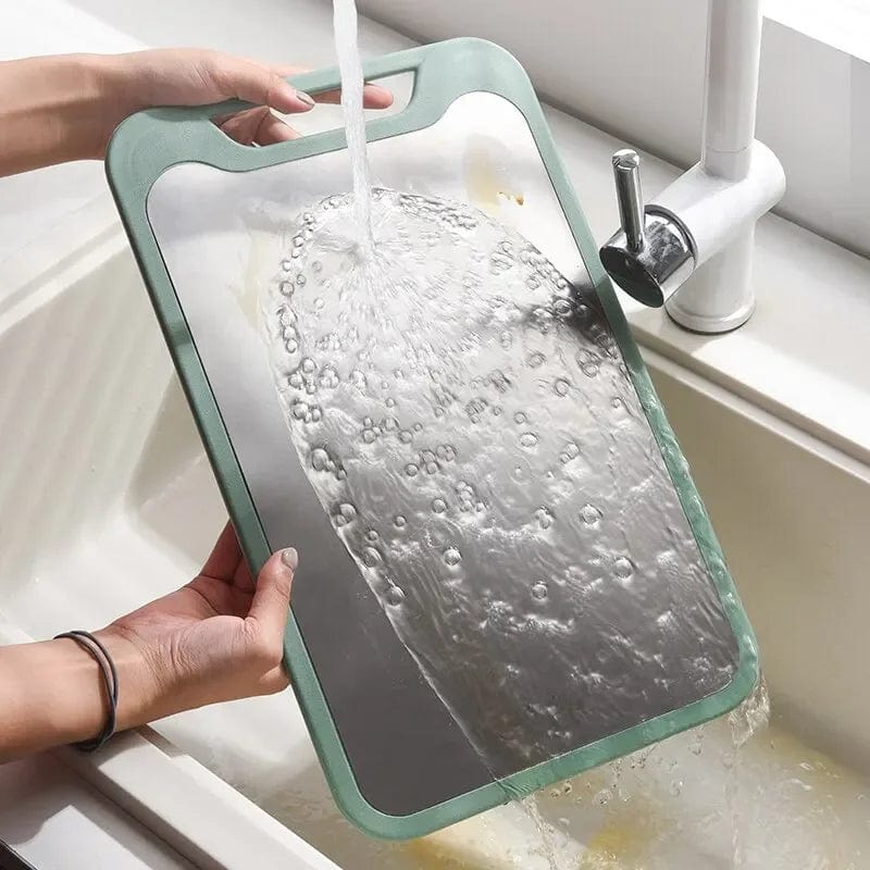 Deska do krojenia: stal nierdzewna i plastik 2 w 1 do mięsa i warzyw Cuisine Pratique Polska