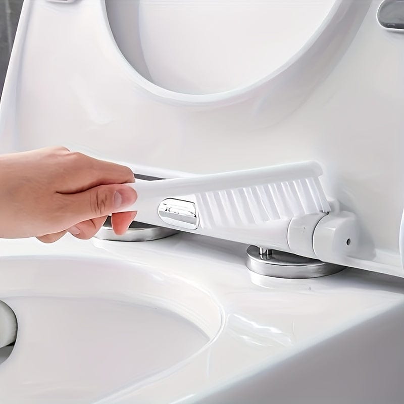 Ensemble de 2 Brosses WC et 1 Abattant WC, Brosse WC Murale, Tête de Brosse WC en Silicone Souple, Brosse WC à Long Manche, Brosse Domestique Multifonctionnelle, Produits de Nettoyage des Toilettes, Essentiel Domestique Cuisine Pratique Polska