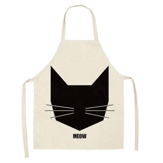 Fartuch kuchenny Cute Kitten Japanese Print Linen Cotton Meow Tytuł domyślny Cuisine Pratique Polska