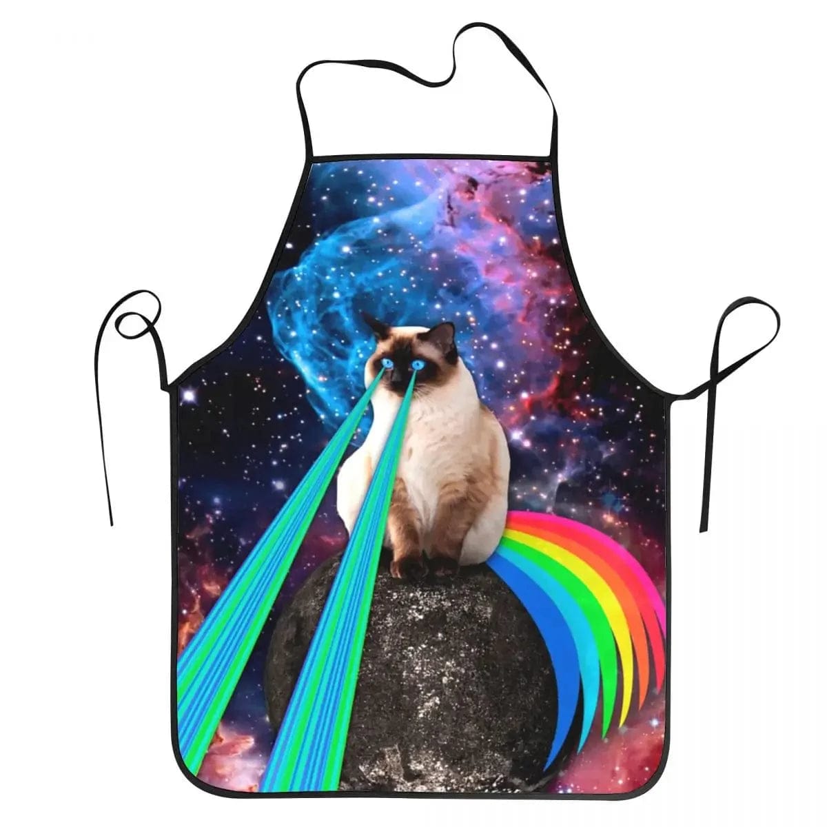 Fartuch kuchenny Space Cat Laser Eyes dla kobiet i mężczyzn 50X75cm Cuisine Pratique Polska