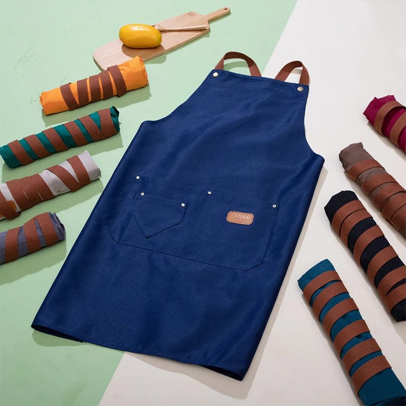 Fartuch kuchenny unisex z włókniny - Niebiesko-zielony - Dla szefów kuchni, grillów, restauracji Niebiesko-zielony / Dorosły Unisex Cuisine Pratique Polska