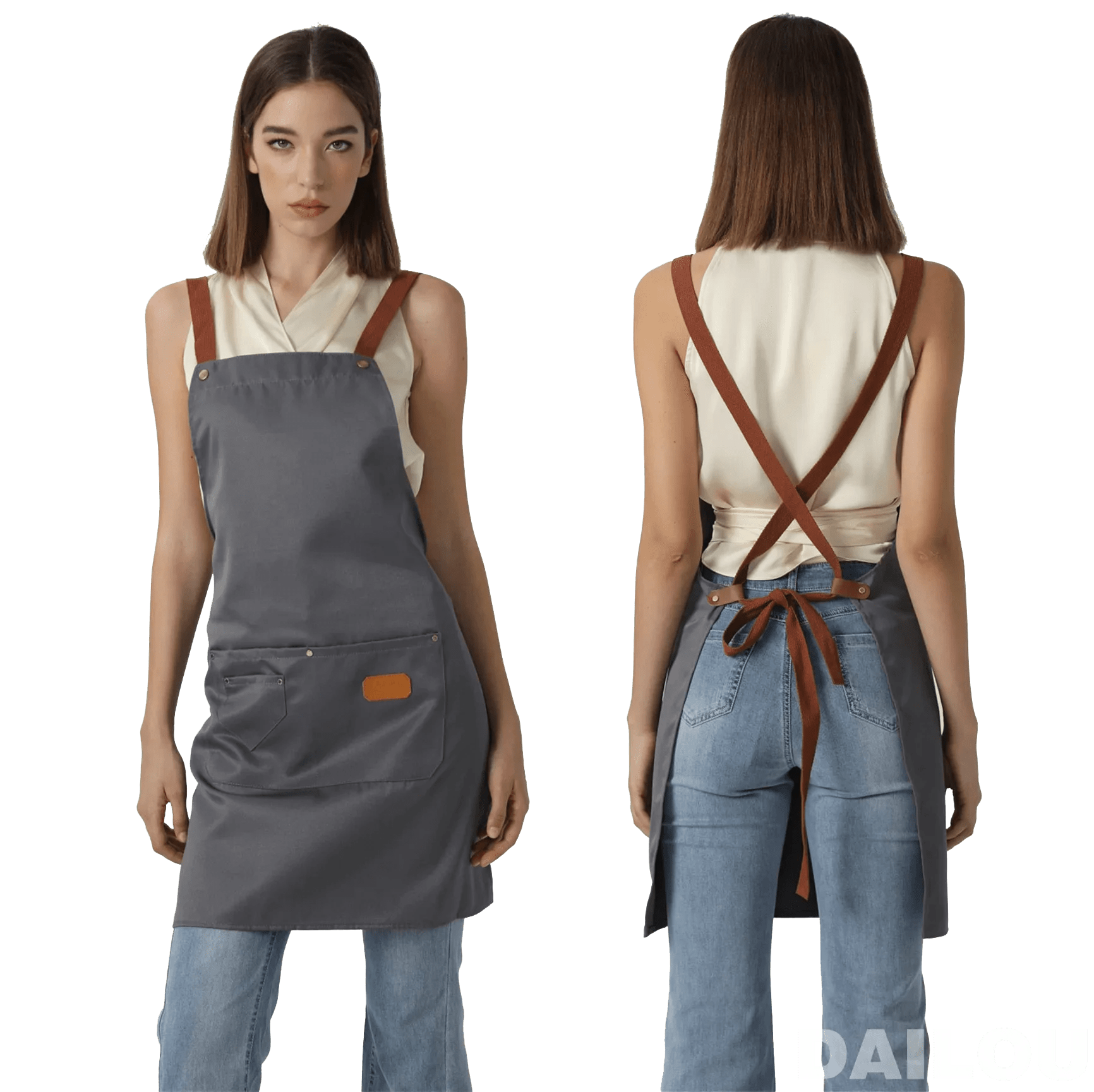 Fartuch kuchenny unisex z włókniny - Niebiesko-zielony - Dla szefów kuchni, grillów, restauracji Niebiesko-zielony / Dorosły Unisex Cuisine Pratique Polska