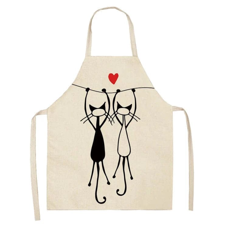 Fartuch kuchenny z nadrukiem kotów Rodzina / Dorosły 55x68cm Cuisine Pratique Polska