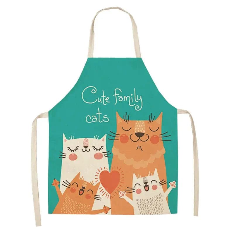 Fartuch kuchenny z nadrukiem kotów Rodzina / Dorosły 55x68cm Cuisine Pratique Polska