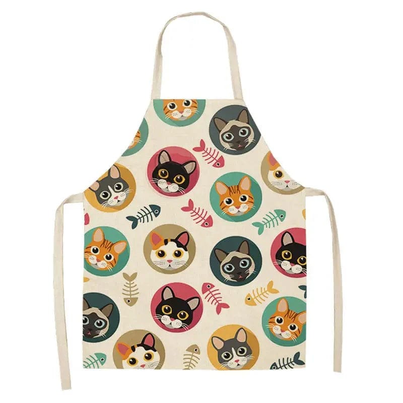 Fartuch kuchenny z nadrukiem kotów Rodzina / Dorosły 55x68cm Cuisine Pratique Polska
