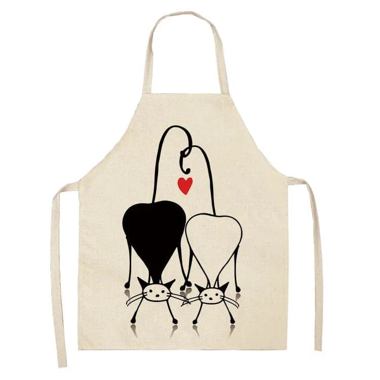 Fartuch kuchenny z nadrukiem kotów Rodzina / Dorosły 55x68cm Cuisine Pratique Polska