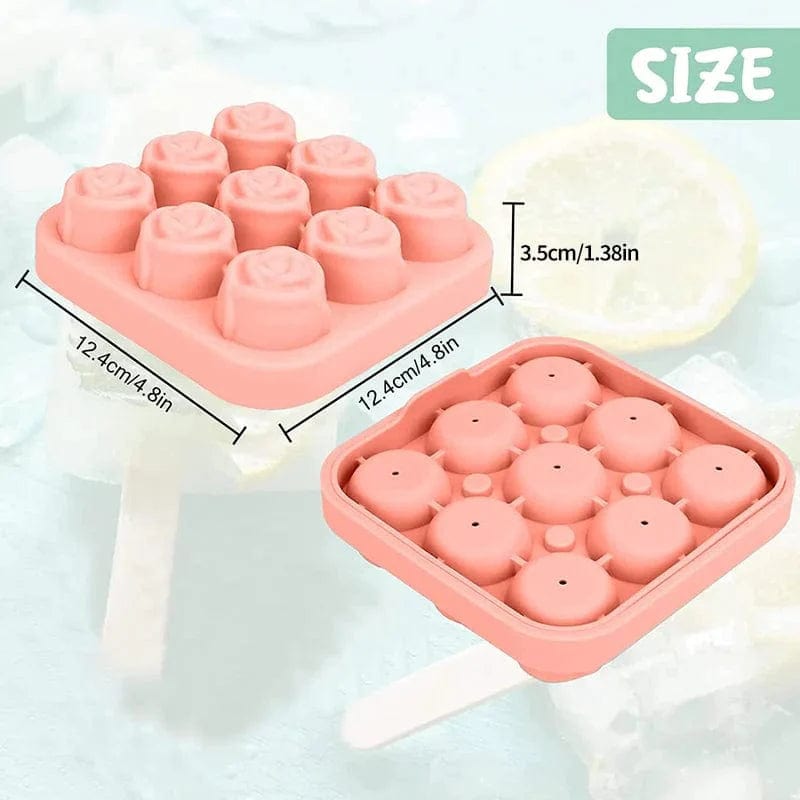 Formy do kostek lodu w kształcie kwiatów 9 przegródek Tytuł domyślny Cuisine Pratique Polska