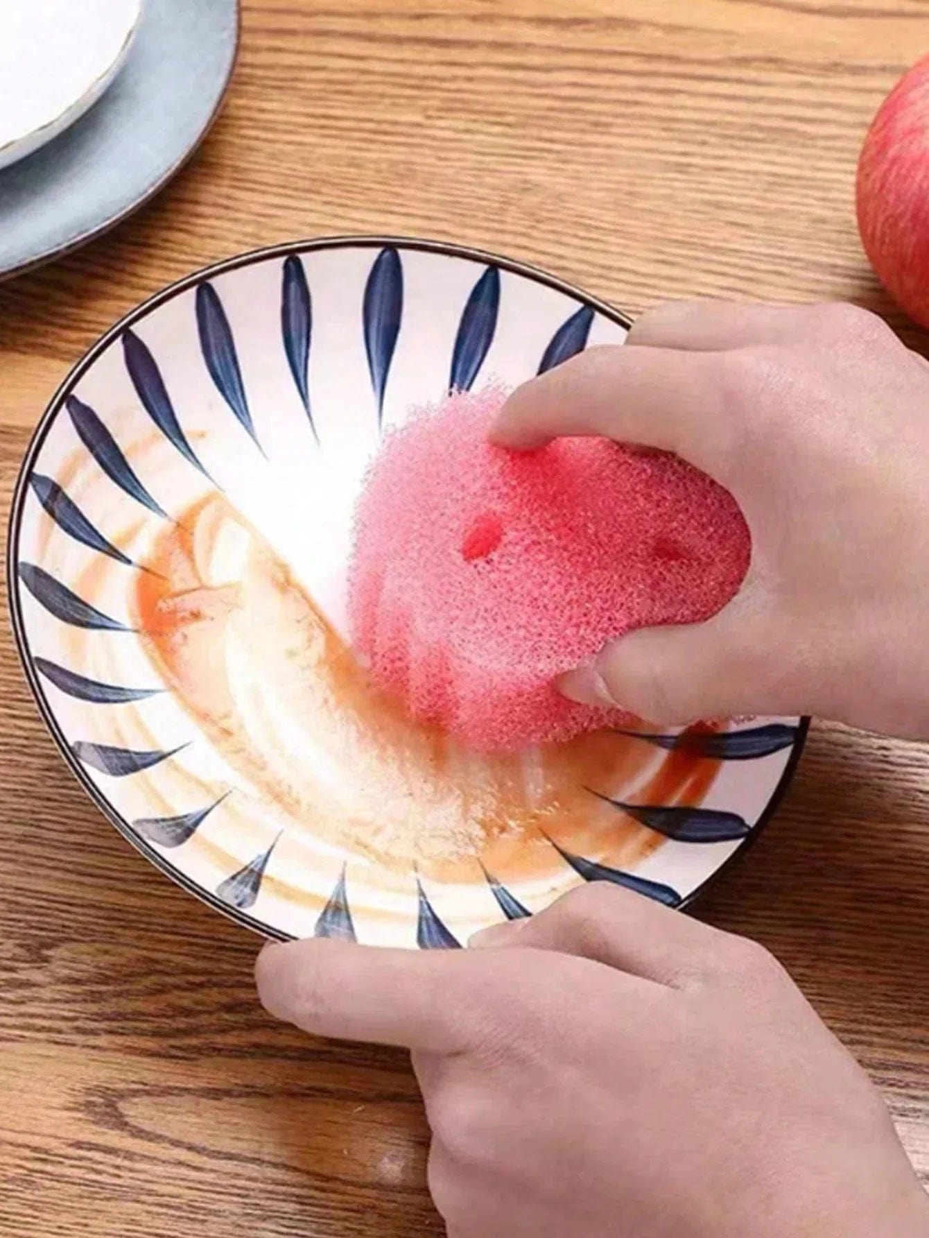 Gąbki kuchenne/łazienkowe Miracle (zestaw 3 sztuk) Niebieski - Różowy - Żółty Cuisine Pratique Polska