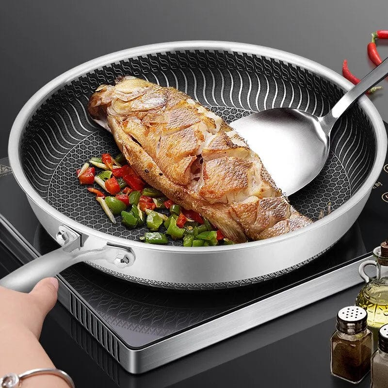 Innowacyjna patelnia z powłoką o strukturze plastra miodu zapewniająca doskonałe gotowanie Cuisine Pratique Polska