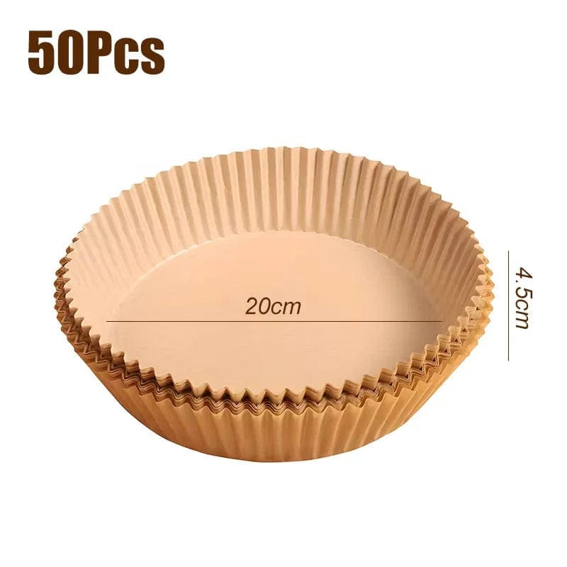 Jednorazowa wkładka do frytownic powietrznych - akcesorium do gotowania zapobiegające mikrofalom 20cm A 50szt Cuisine Pratique Polska