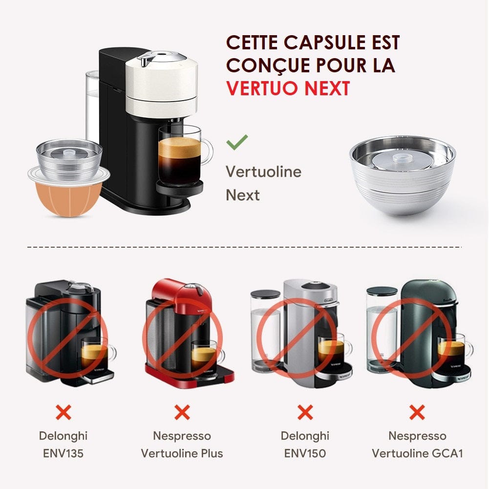 Kapsułki wielokrotnego użytku do Vertuo Next by Nespresso Cuisine Pratique Polska