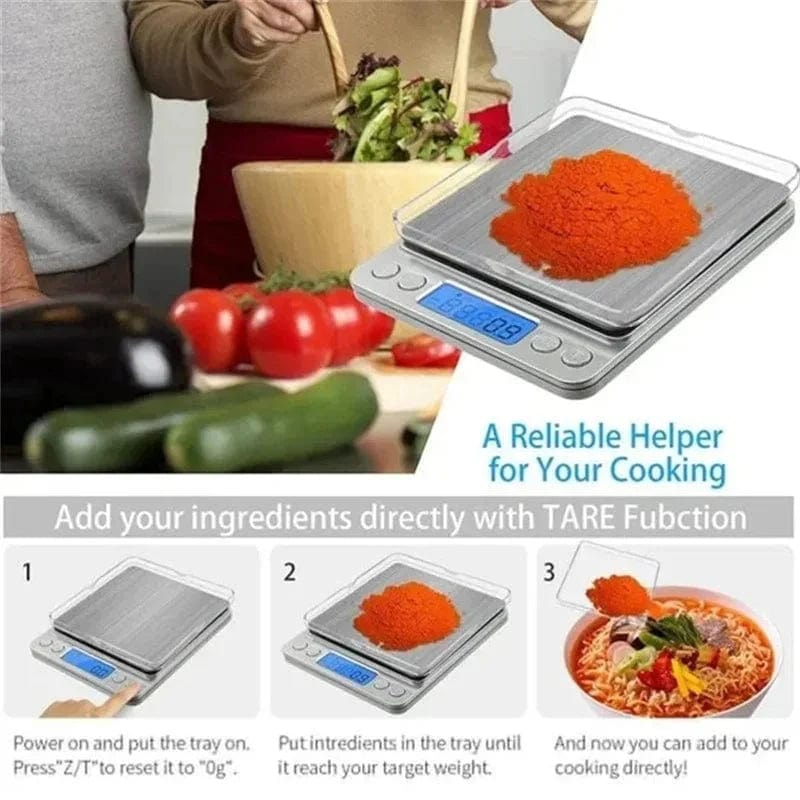 Kieszonkowa cyfrowa waga kuchenna z podświetlanym wyświetlaczem LCD Cuisine Pratique Polska