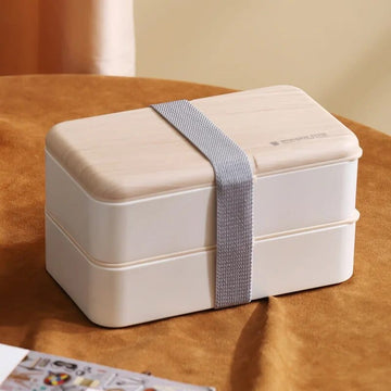 Klasyczne Bento z 2 przegrodami Biały Cuisine Pratique Polska