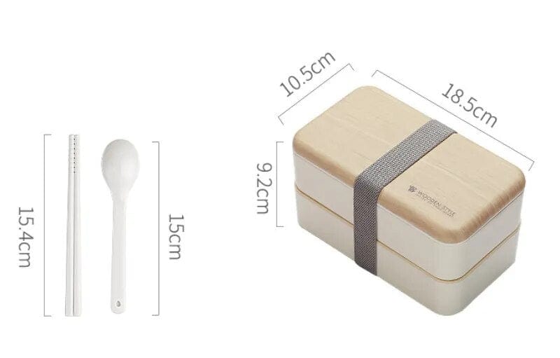 Klasyczne Bento z 2 przegrodami Cuisine Pratique Polska