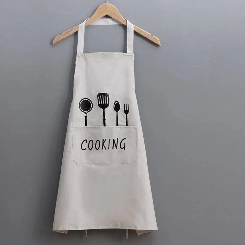 Klasyczny wodoodporny fartuch kuchenny "Cooking" z PVC Biały Cuisine Pratique Polska