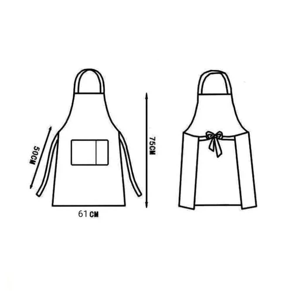 Klasyczny wodoodporny fartuch kuchenny "Cooking" z PVC - czarny Czarny Cuisine Pratique Polska